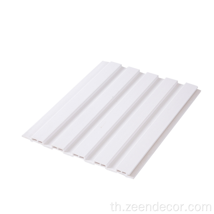 แผงผนังสีฟ้าและสีขาว 150*9 มม. WPC ผนัง